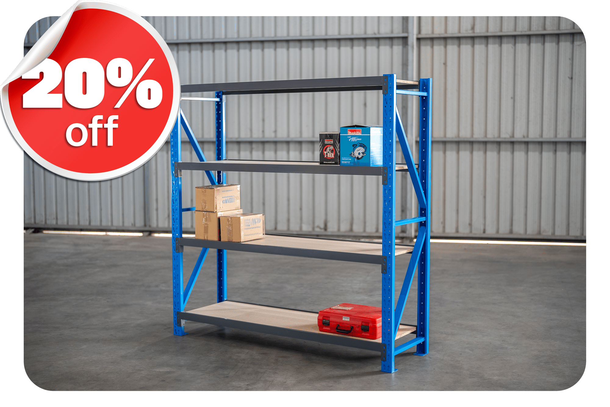 Tradespan Shelving w tag b-1